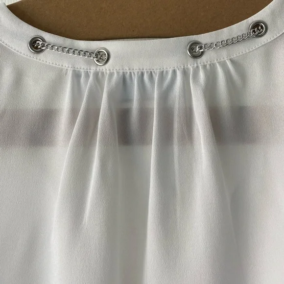 NEW YORK & COMPANY White Long Sleeve Top Medium Size New - Picture 7 of 7